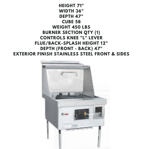 MasterRange CHBR S/S with flue
