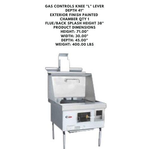 Stainless Steel Cooking Chamber with Flue