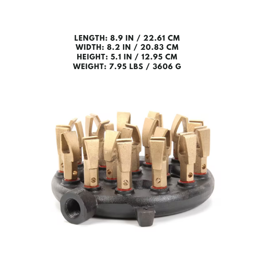 18-tip shield burner natural gas