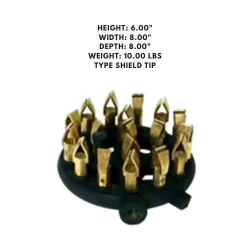 18-tip shield burner propane gas with plate