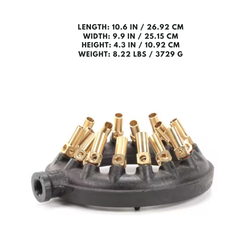 16-tip volcano burner natural gas