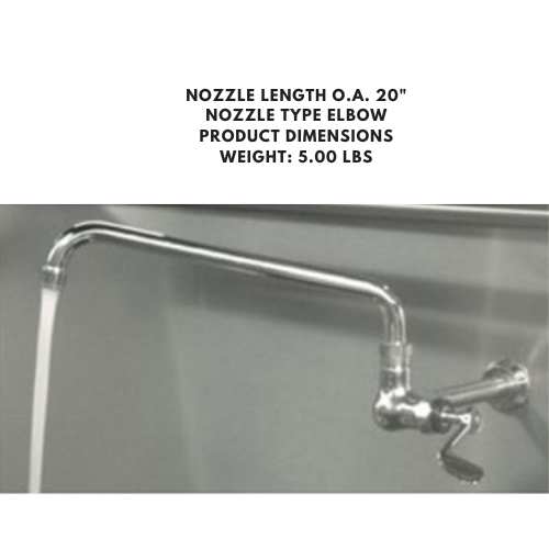 8-1/2" shank faucet