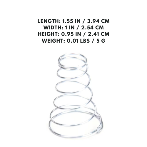 Air shutter spring for burners
