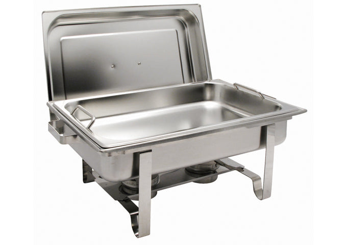 Winco C-2080B 8qt Get-A-Grip Stainless Steel Full-size Chafer