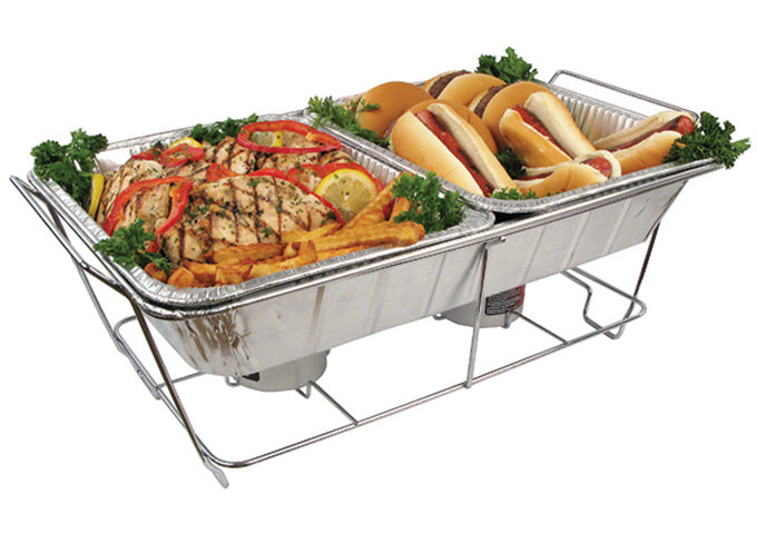 Winco C-1F 2 Full-size Wire Stand for Steam/Foil Pans, Chafing Fuel Holders - Commercial Kitchens, Catering Events, Buffet Service, Barbecue and Grilling