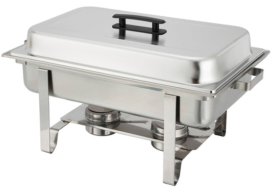 Winco C-3080B 8qt Newburg Stainless Steel Full-size Chafer