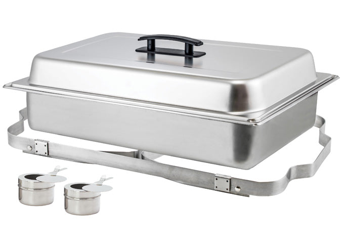 Winco C-4080 8qt Folding Stand Stainless Steel Full-size Chafer