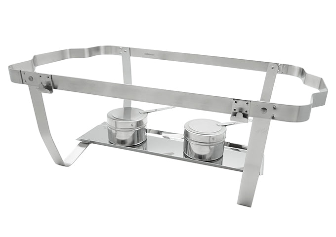 Winco C-4080 8qt Folding Stand Stainless Steel Full-size Chafer