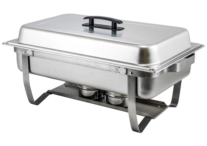 Winco C-4080 8qt Folding Stand Stainless Steel Full-size Chafer