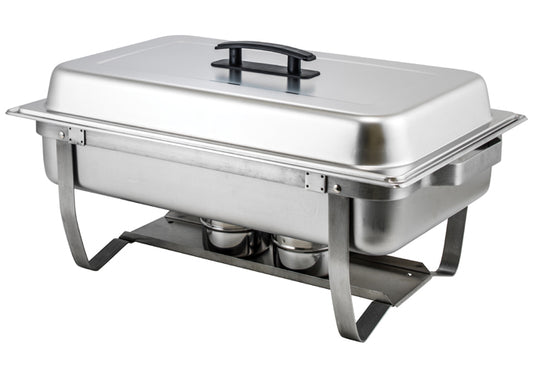 Winco C-4080 8qt Folding Stand Stainless Steel Full-size Chafer