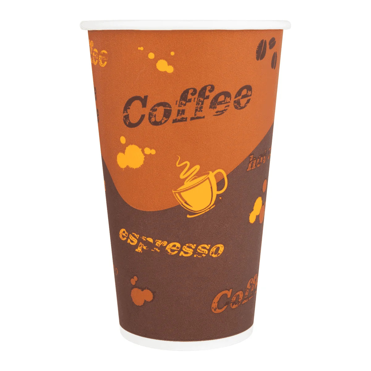 16oz Cafe Print Disposable Coffee Hot Paper Cups
