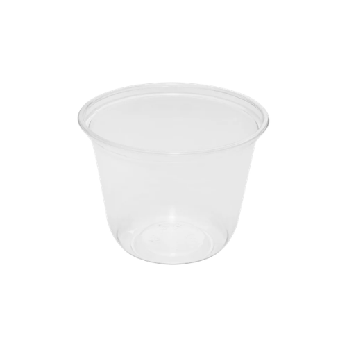 Clear Plastic Disposable U-Shaped Drinking Cups for Iced Coffee