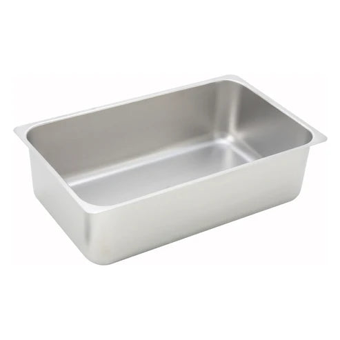 Winco C-WPP, 6", S/S Full-size, Flat Edge Spillage Pan