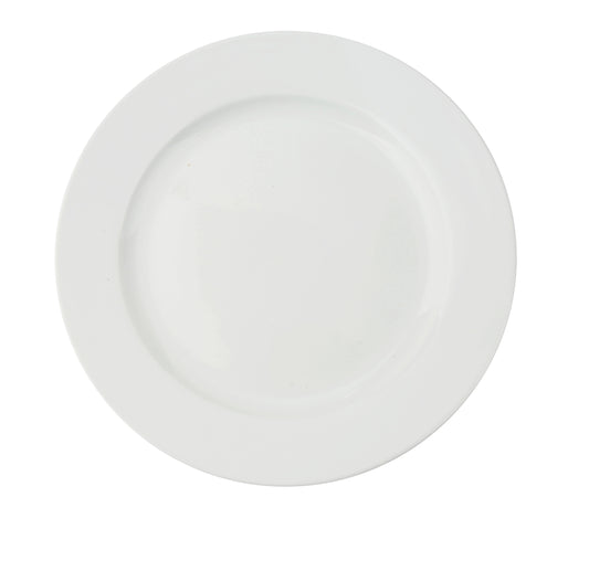 Yanco Round Plate CA-110 offers a perfect balance of durability and elegance. Crafted from high-quality porcelain with a smooth white finish, this 10 1/2" plate enhances the presentation of any meal. Its sturdy construction ensures long-lasting use, making it ideal for busy restaurants, hotels, and cafés. Designed for convenience, this plate is both microwave and dishwasher safe, allowing for easy food preparation and cleaning.