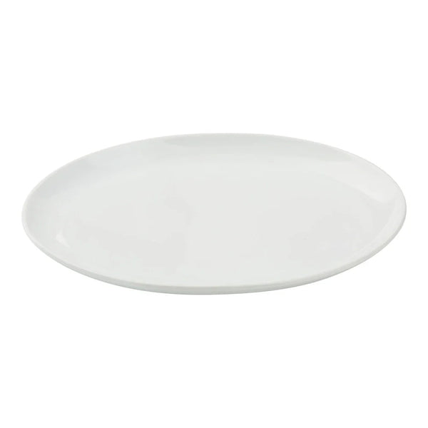 Yanco Platter CA-312 is a stylish and functional addition to any dining setting. Measuring 12" in length, 8 1/4" in width, and 1 1/4" in height, it provides ample space for serving appetizers, entrees, and shared dishes. Made from high-quality porcelain with a bright white finish, this platter enhances food presentation while offering durability for busy restaurants, hotels, and cafes. Its upright edges help contain sauces and prevent spills, ensuring a clean and elegant dining experience. 