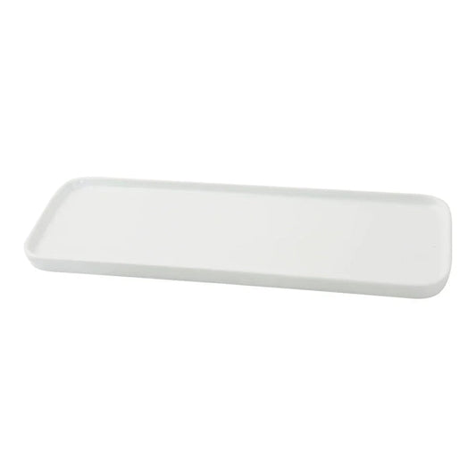 Yanco Rectangular Plate CA-513 offers a sleek and modern presentation for a variety of dishes. Measuring 13 3/4" in length, 5" in width, and 5/8" in height, this plate provides ample space for appetizers, entrées, and desserts. Crafted from high-quality porcelain with a bright white finish, it enhances food presentation while ensuring durability for busy restaurants, hotels, and cafes. 