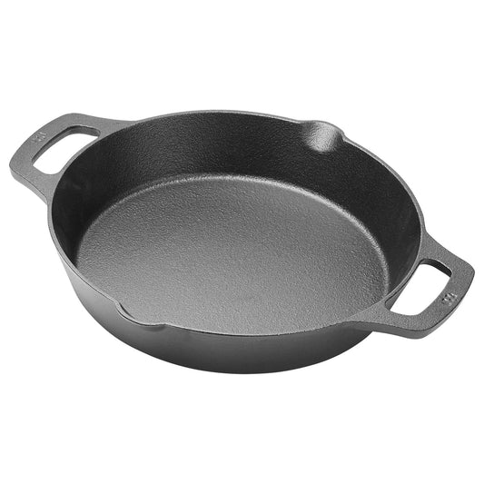 Winco CASD-10/8, 10" to 8" Pre-Seasoned Cast Iron Induction Skillet