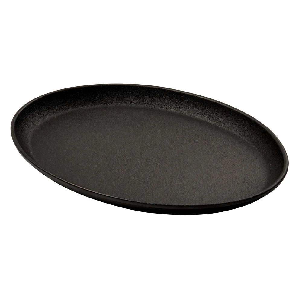 Winco CASG-10O to CASG-9R - 9–10" Sizes FireIron Cast Iron Serving Griddles, Pre-Seasoned
