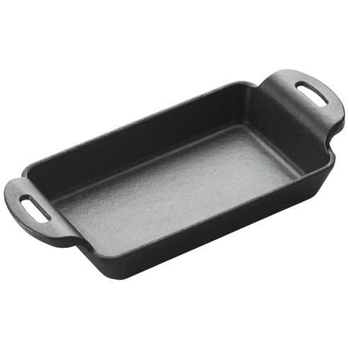 Winco CASM-7RT, 14oz Rectangular Matte Black Mini Cast Iron
