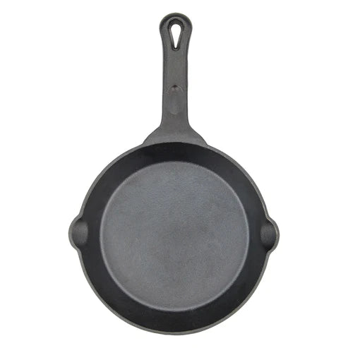 Winco CAST-10 to CAST-8, 6" to 12" Cast Iron Skillet
