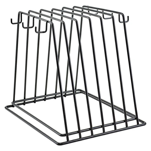 Winco CB-6K, 6 Slots, Vinyl Coated Cutting Board Rack