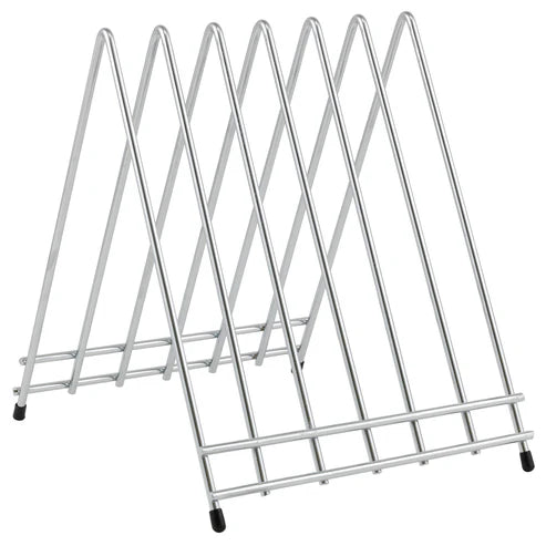 Winco CB-6L, 6 Slots, Chrome Plated Cutting Board Rack