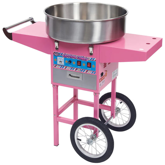 Winco CCM-28M, Show Time Cotton Candy Machine with 20.5" Bowl & Cart