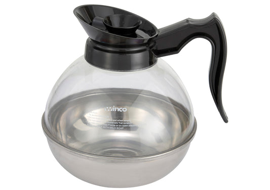 Winco CD-64K/64O, 64o SS Base Black/Orange Coffee Decanter