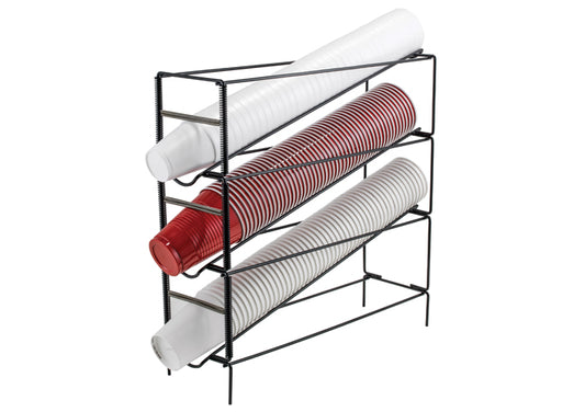Winco CDR-3 & CDR-4, 3-Tier & 4-Tier Cup Dispensing Racks