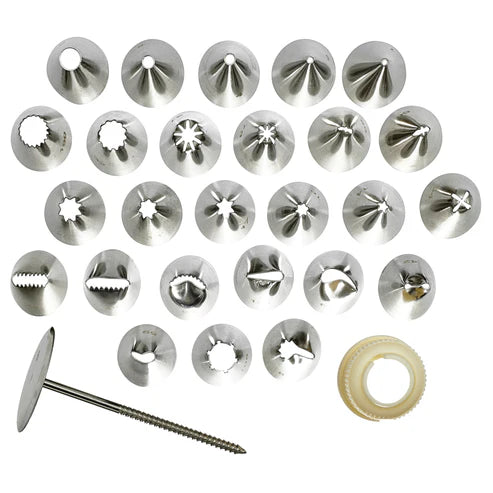 Winco CDT-26, 26 Tips, S/S Cake Decorating Set