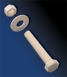 Ceramic Block with Bolt & Screw