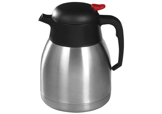 Winco CF-1.2 to CF-2.0 1.2L-2L SS Lined Insulated Push Button Carafe