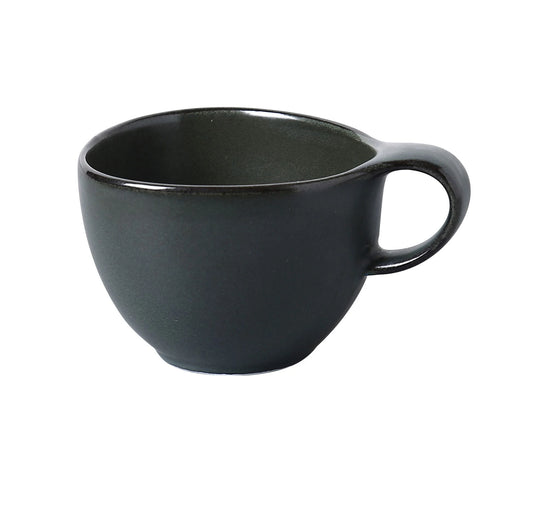 Yanco Coffee Cup CH-001 is a stylish and durable choice for any coffee or tea service. Crafted from high-quality porcelain, this 7 oz cup is designed to withstand frequent use while maintaining its elegant appeal. Its deep green color provides a striking contrast to a variety of beverages, while the matte finish enhances its modern presentation. Ideal for cafes, restaurants, and hospitality settings, this cup is both microwave and dishwasher safe for effortless convenience.