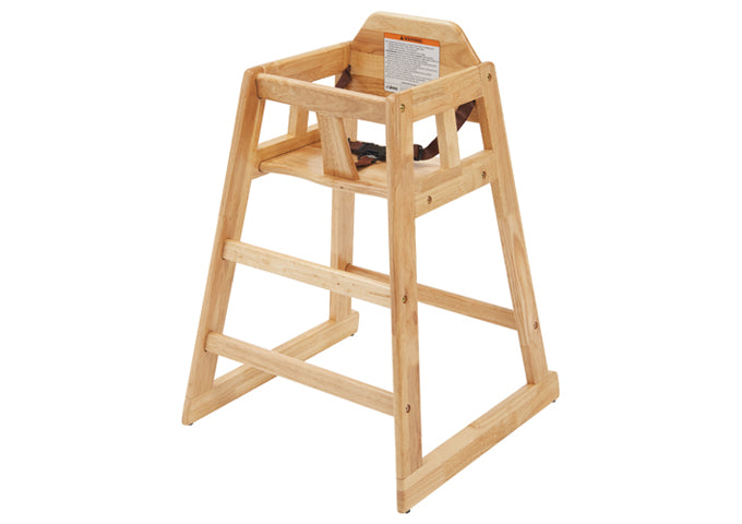 Winco CHH-101 to CHH-104A Wood High Chairs, ASTM Compliant