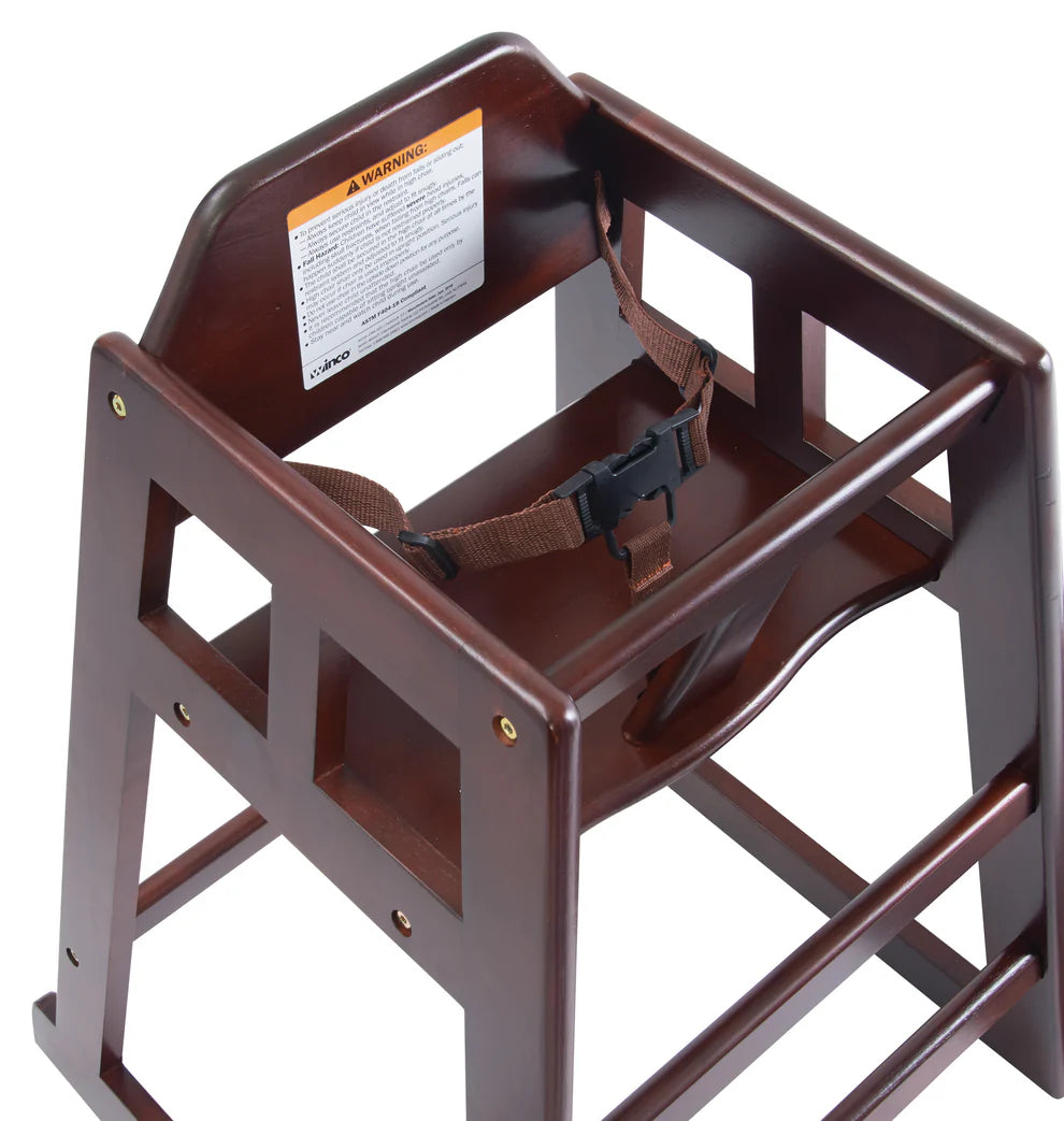Winco CHH-101 to CHH-104A Wood High Chairs, ASTM Compliant