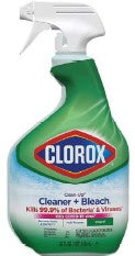 Clorox Clean-Up Disinfecting Cleaner with Bleach, 946 mL (32 fl oz) bottle, kills germs, removes stains, and leaves surfaces with a fresh scent.