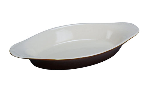Yanco Welsh Rarebit Oval CO-12-B is a stylish and functional choice for oven-to-table service. Crafted from high-quality porcelain, this dish is perfect for baking and serving cheesy casseroles, dips, mac and cheese, scalloped potatoes, and more. Its sleek oval design enhances presentation, while the durable construction ensures long-lasting use. Designed for convenience, this dish is oven, microwave, and dishwasher safe, making it an essential addition to any restaurant, banquet hall, or catering setup.