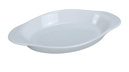 Yanco Welsh Rarebit Oval CO-12-P is a stylish and functional choice for oven-to-table service. Crafted from high-quality porcelain, this dish is perfect for baking and serving cheesy casseroles, dips, mac and cheese, scalloped potatoes, and more. Its sleek oval design enhances presentation, while the durable construction ensures long-lasting use. Designed for convenience, this dish is oven, microwave, and dishwasher safe, making it an essential addition to any restaurant, banquet hall, or catering setup.