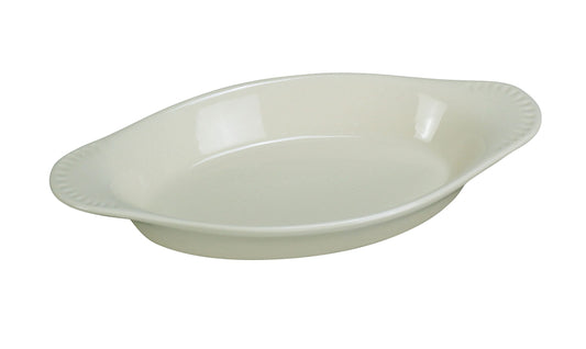 Yanco Welsh Rarebit Oval CO-15-W is a stylish and functional choice for oven-to-table service. Crafted from high-quality porcelain, this dish is perfect for baking and serving cheesy casseroles, dips, mac and cheese, scalloped potatoes, and more. Its sleek oval design enhances presentation, while the durable construction ensures long-lasting use. Designed for convenience, this dish is oven, microwave, and dishwasher safe, making it an essential addition to any restaurant, banquet hall, or catering setup.