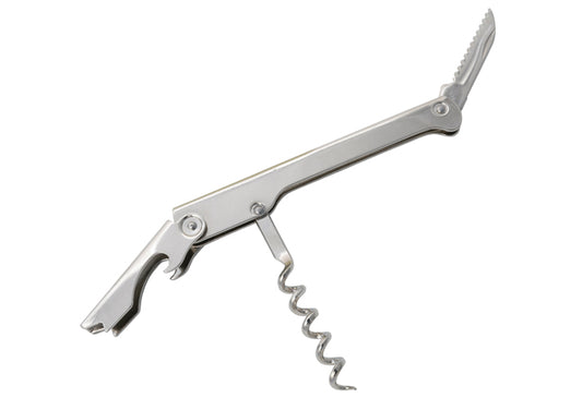 Winco CO-511 and CO-512 Stainless Steel and Black Waiter’s Corkscrew