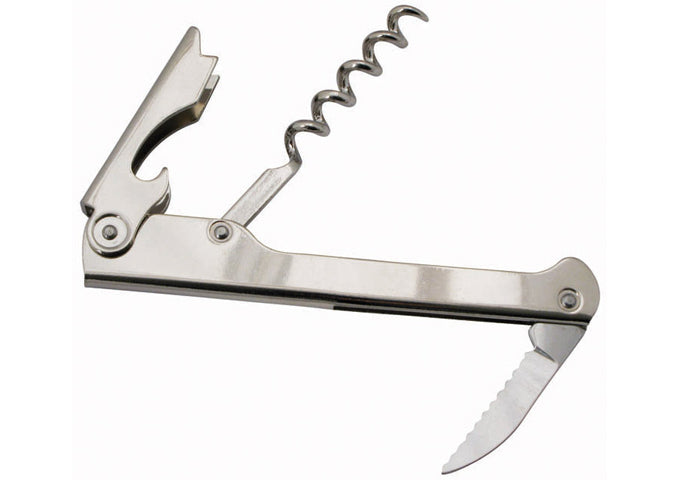 Winco CO-711 and CO-712 Stainless Steel Economy Waiter’s Corkscrew