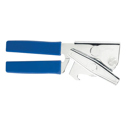 Winco CO-901, 7"L Portable Chrome Can Opener with Soft Grip Handle