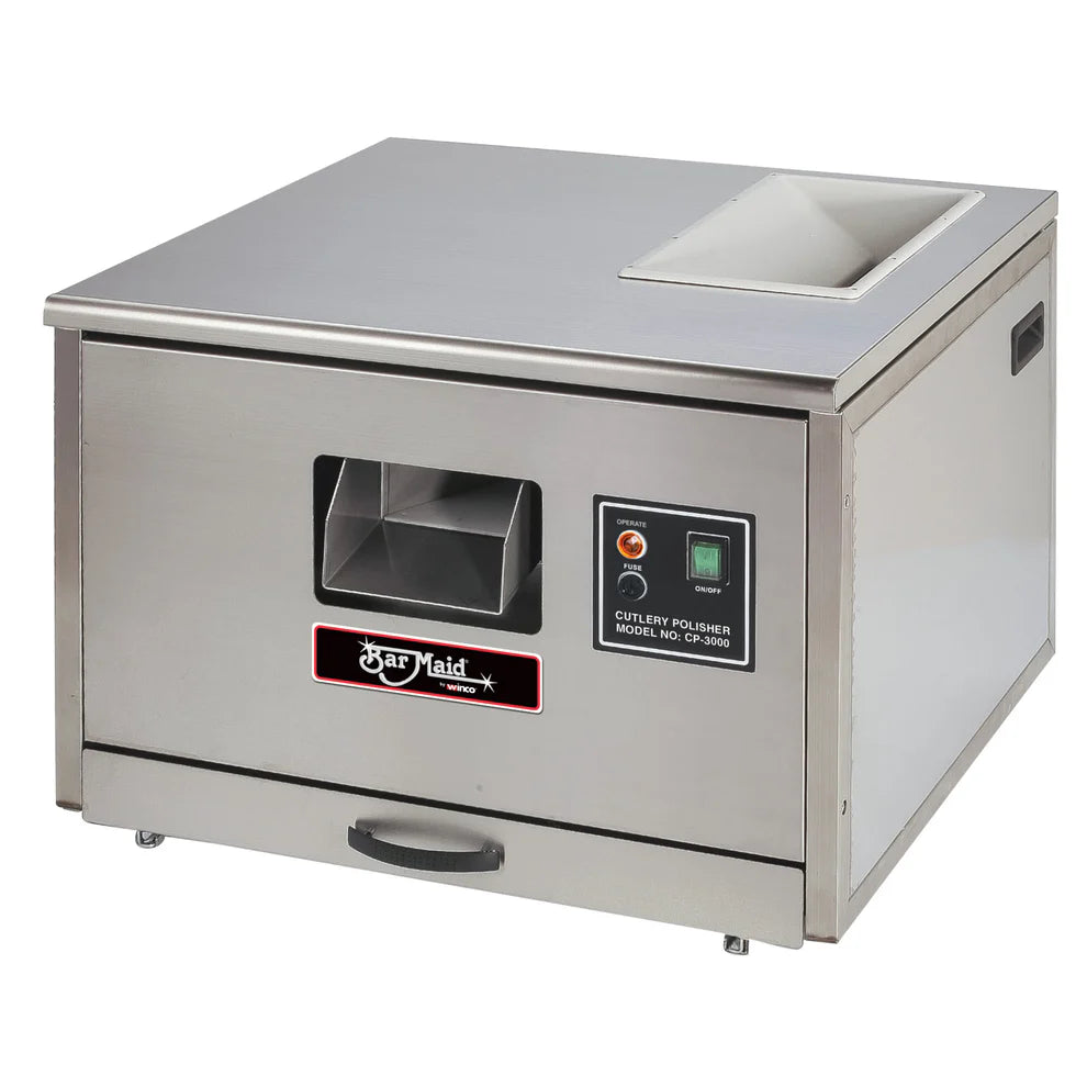 Winco CP-3000-D, 120 - volt, 3000 pieces per hour Bar Maid, Cutlery Polisher, EA