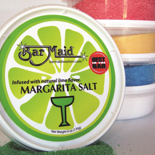 Winco CR-102, 6 oz Tub Lime Flavor Bar Maid Margarita Salt