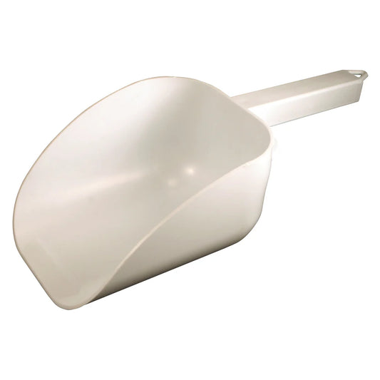 Winco CR-835W-N/CR-838W, Bar Maid 82/32Oz White Scoop, Flat Bowl, NSF