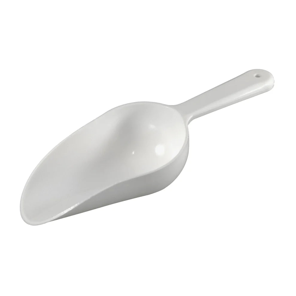 Winco CR-840W-854W, 4-16 Oz Round Bowl, Poly Bar Maid White Scoops