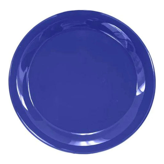 Thunder Group Narrow Rim Plate 12/Pcs embodies the look of ceramic tableware but is much more durable and affordable. This narrow rim round plate is of shatter resistant quality. It is constructed out of a heavy-duty commercial weight melamine, surpassing the restaurant and health safety standards. The plain design with a narrow rim and saturated purple color make this melamine plate suitable for a variety of occasions and all kinds of establishments. 