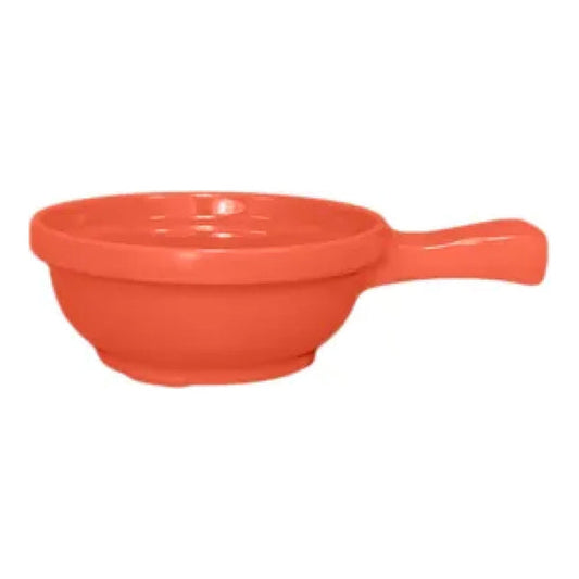 Thunder Group Soup Bowl With Handle 12/Pcs is made for soups, stews, and other liquids. It features a handle that provides a safe serving of hot foods. But you can serve cold liquids as well. Or even sliced fruit. The number of ways you can use this handy bowl is limited only by your imagination. This soup bowl makes it ideal for use in any outdoor catering event, high volume restaurant, or food-serving facility.