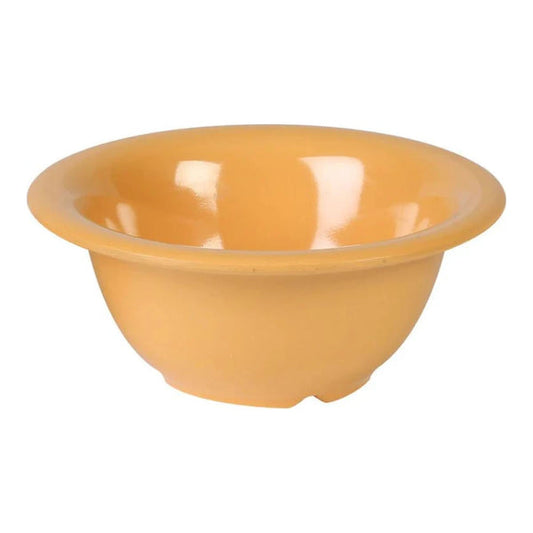 Thunder Group Soup Bowl 12/Pcs is a durable addition to any restaurant. Whether you are serving inside or outside, for family dinners or large crowd during lunch time. This melamine soup bowl is guaranteed to be break-resistant and will withstand everyday use by any age group for a long time. The bowl will not absorb any smells. It will maintain the original gloss even after thousands of washings. 