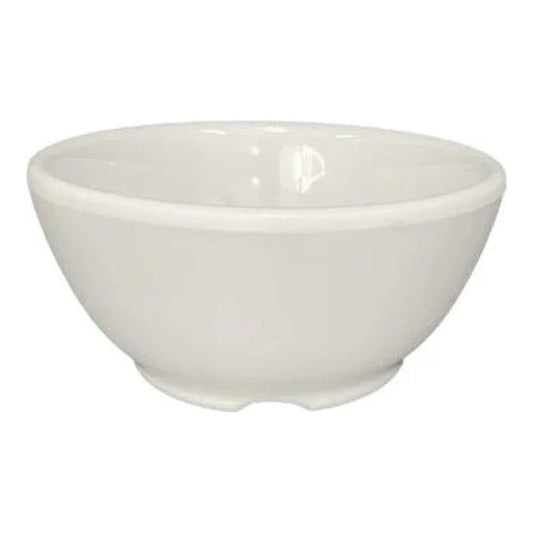 Thunder Group Soup Bowl 12/Pcs will definitely add aesthetic appeal to your meal service. It is compact and capacious. A deep structure will keep hot liquids inside and prevent spills. It is especially good if there are young children among the regulars of your establishment. They eat slowly, and such bowl prevents fast cooling of your soups. Manufactured from melamine, this bowl is extremely durable and will not get scratched from frequent use. Non-toxic, NSF approved. Commercial dishwasher safe. 